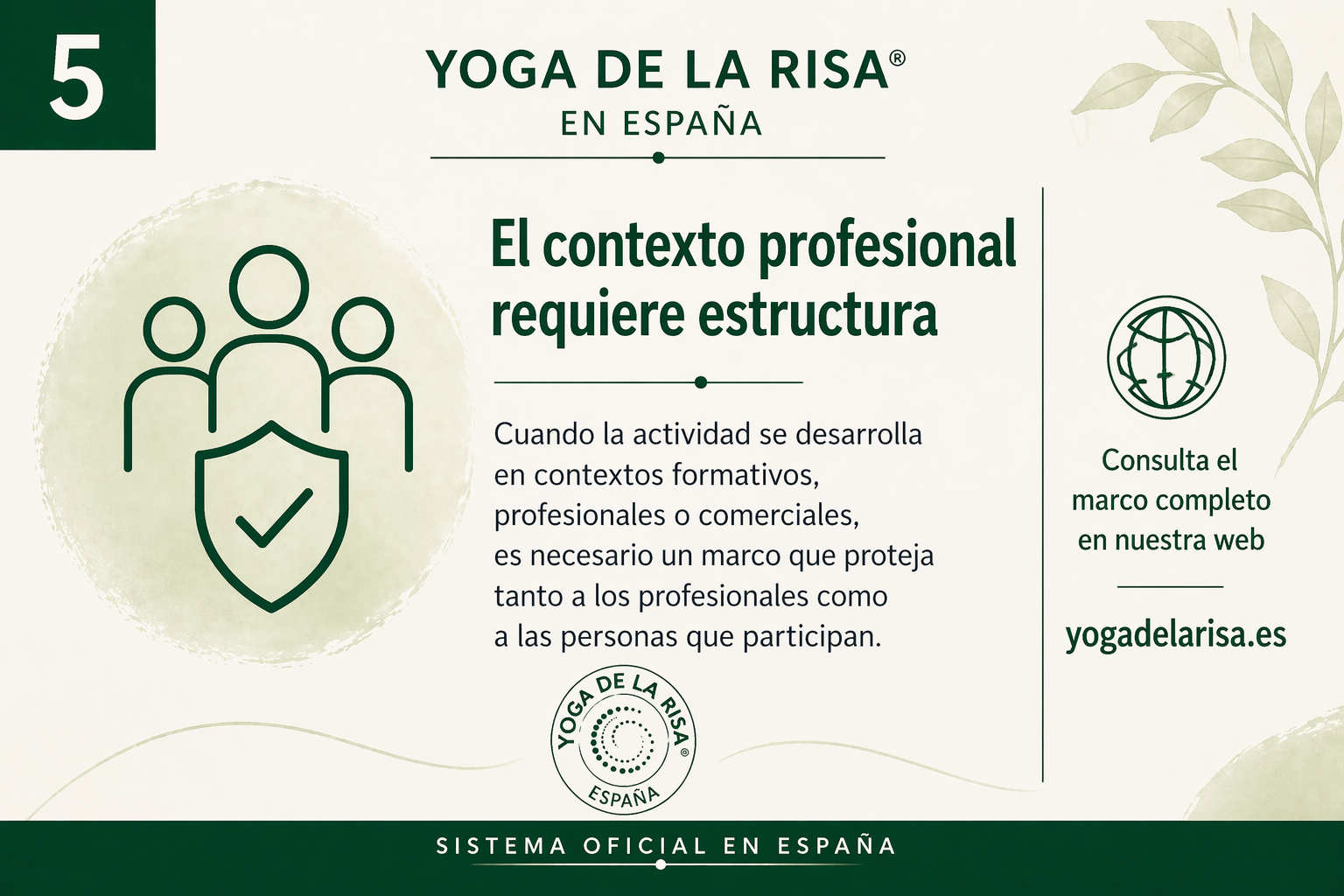 Card institucional sobre la necesidad de estructura profesional
