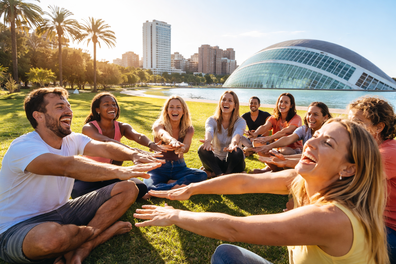 Sesion de Yoga de la Risa&reg; en Valencia